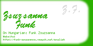 zsuzsanna funk business card